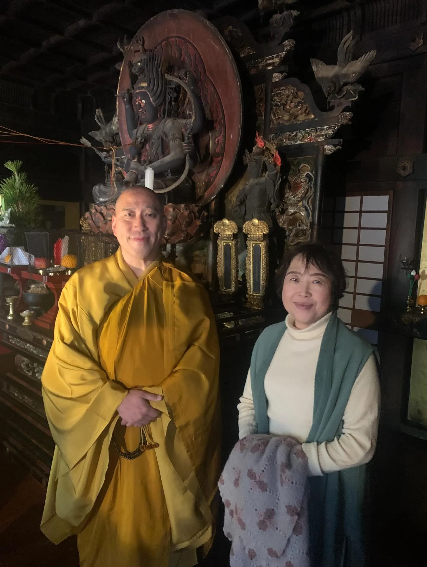 高野山の金剛三昧院にて、友人の個展がありました。